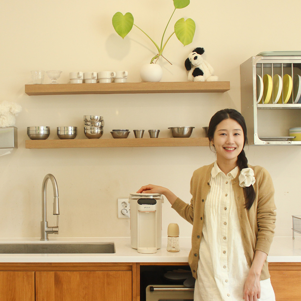 키친아트 출수형 분유포트 보온 포트 자동출수 온도조절