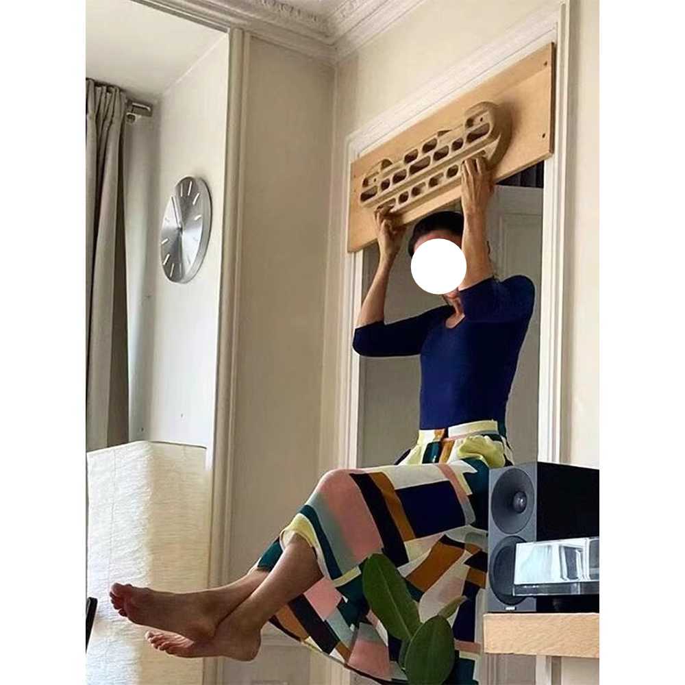 클라이밍 행보드 실내 암벽 등반 매달리기 그립 훈련 황나무 핑거보드+로프+나사 - 상세 이미지 4