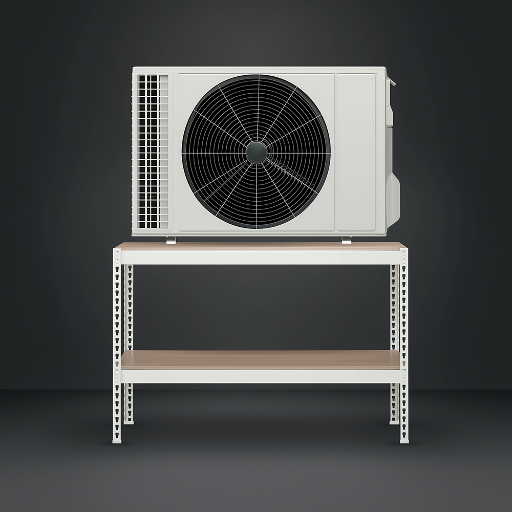 에어컨 실외기 받침대 거치대 앵글 선반 300300330 2단 양면코팅합판 9T