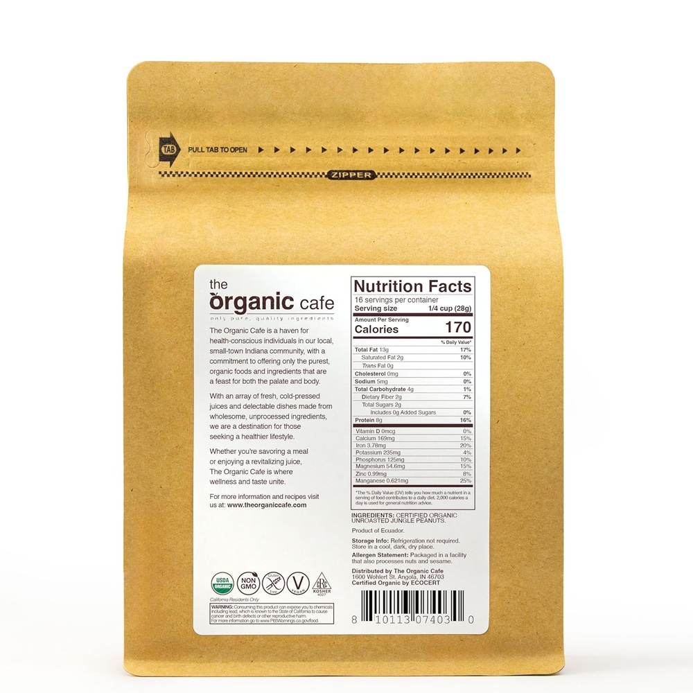 The Organic Cafe 오가닉 땅콩 454g - 상세 이미지 2