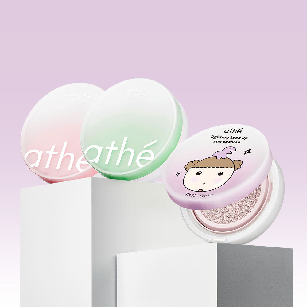 아떼 비건 릴리프 톤업 선쿠션 12g SPF50+ PA++++ (마루콜라보 포함)