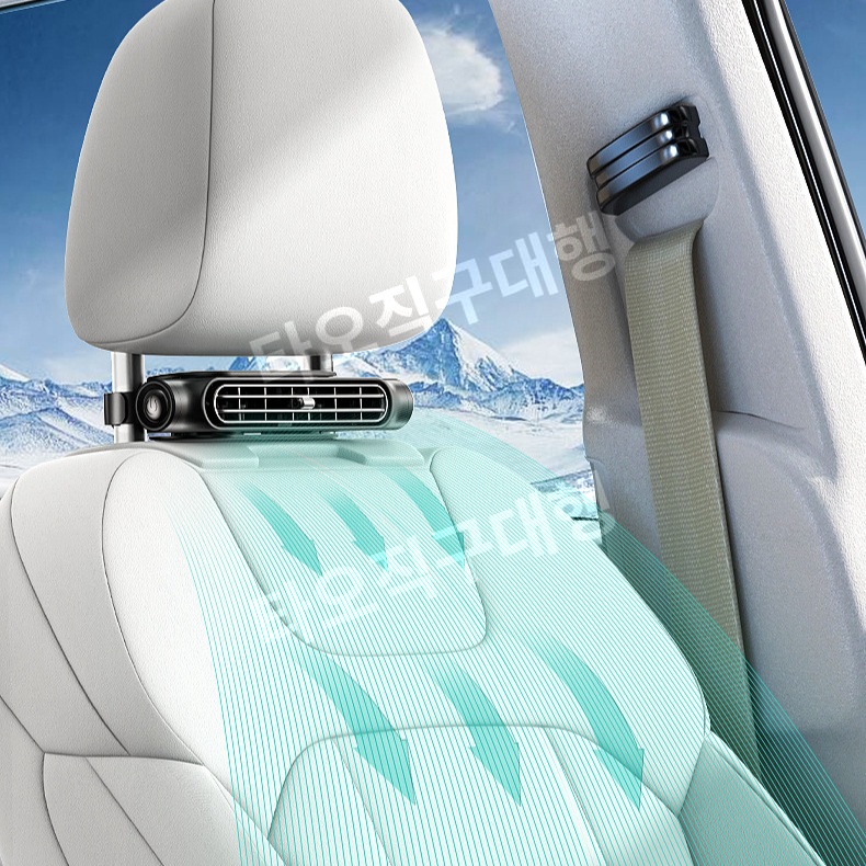 차량용선풍기 USB 캠핑 차량 거치 무선 휴대용 화물차 자동차 미니 - 상품 이미지