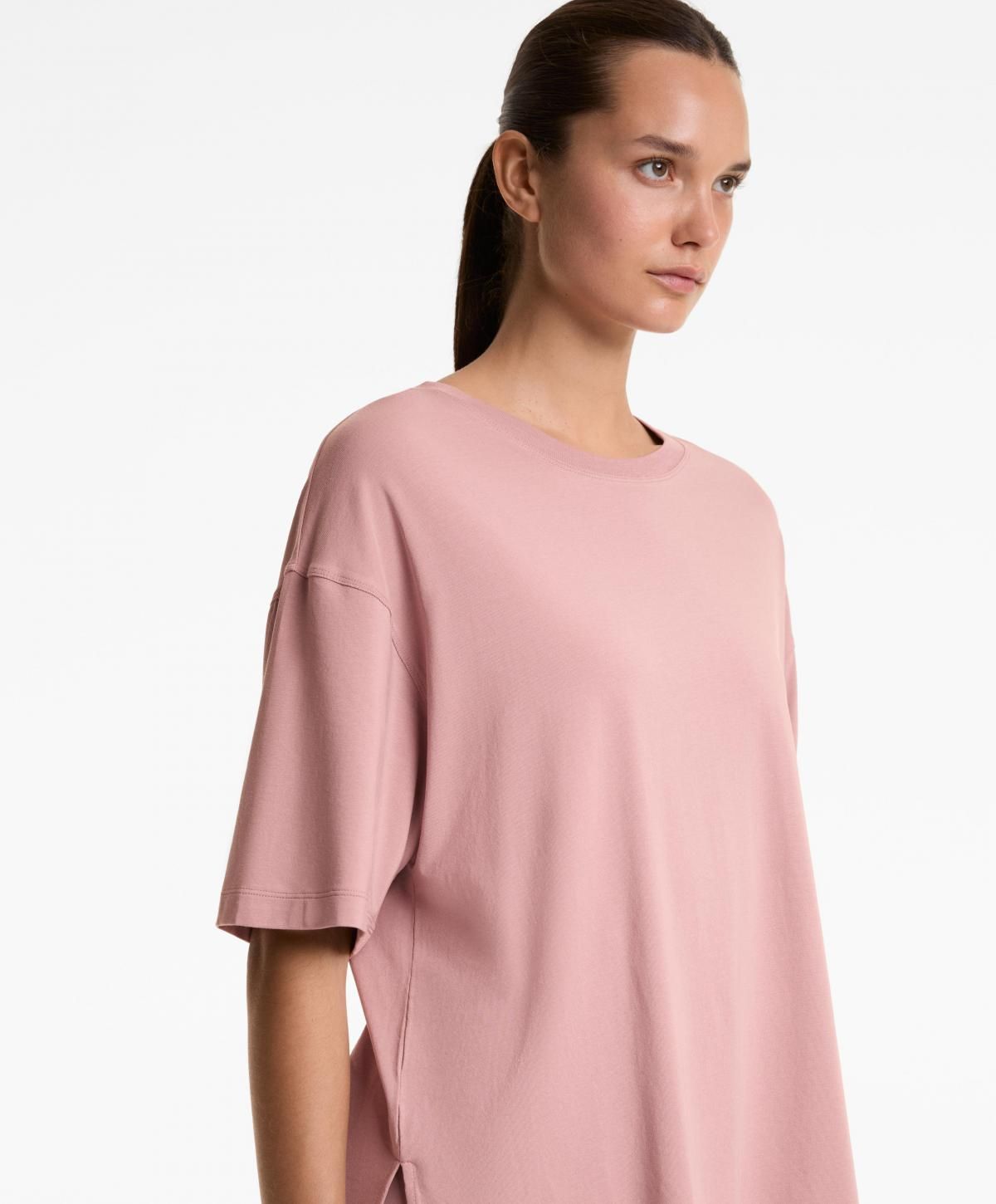오이쇼 소프트터치 코튼블렌드 반팔 티셔츠 0247/378 WASHEDROSE - 상세 이미지 4