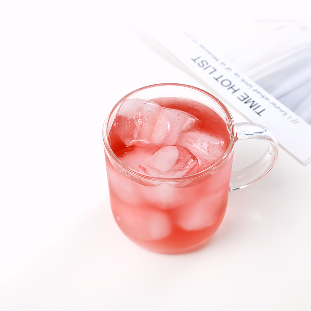 소요 홈카페 강화 내열유리컵 400ml, 1개, 핸들머그 - 상세 이미지 5