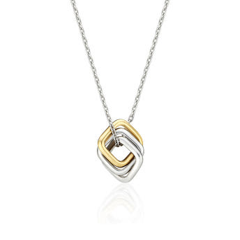 [바이이에르] [925 silver] Moving square necklace S (Combi) BH7N40700C9450 - 상세 이미지 5