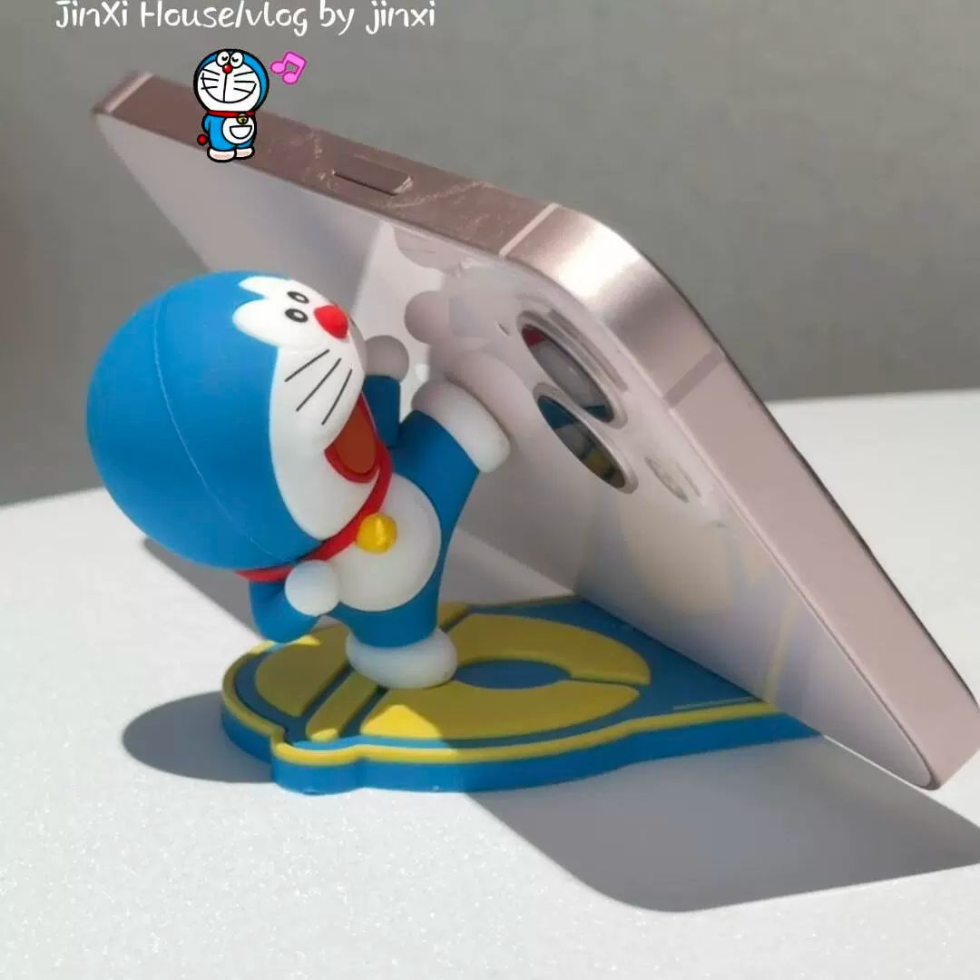 도라에몽 휴대폰 거치대 받침대 사무실 드라마 유튜브 보는 장식 - 상세 이미지 5
