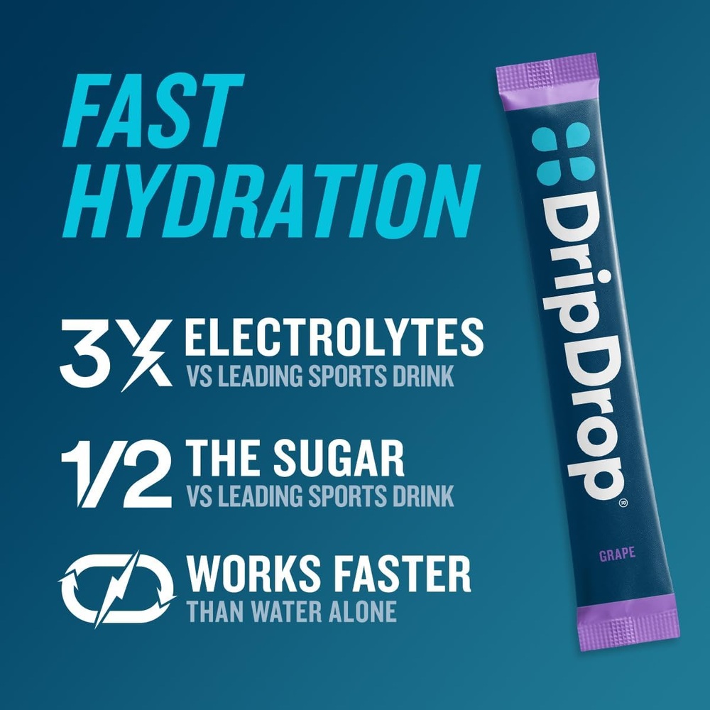 DripDrop 드립드롭 수분 충전 음료믹스 32개입 글루텐 프리 비건 - 상세 이미지 3