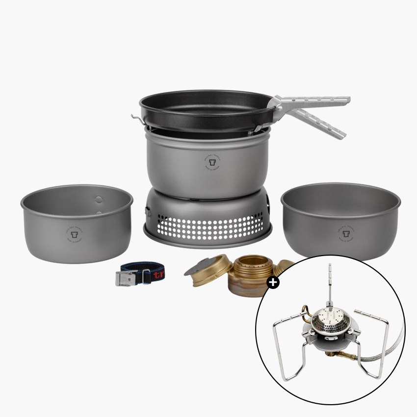 트란지아 스톰쿡셋 25-3HA 알콜 버너 TP2 가스 스토브 세트 백패킹 코펠