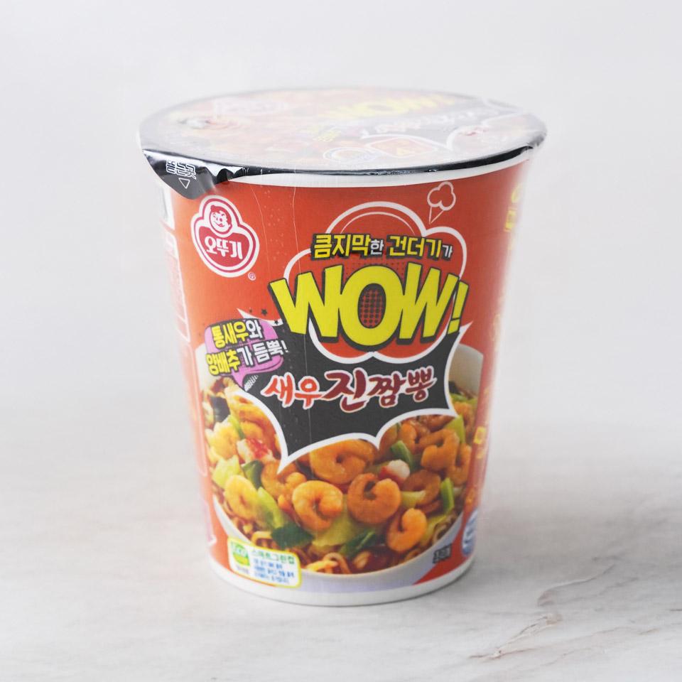 메가마트 오뚜기 WOW새우 진짬뽕 컵라면 소컵 80g