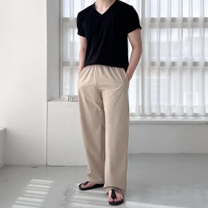 1+1 남자브이넥반팔티 무지티셔츠 20수반팔 흰색면티 착용 후기 | 사이즈/핏 총정리 - 상품 이미지 2