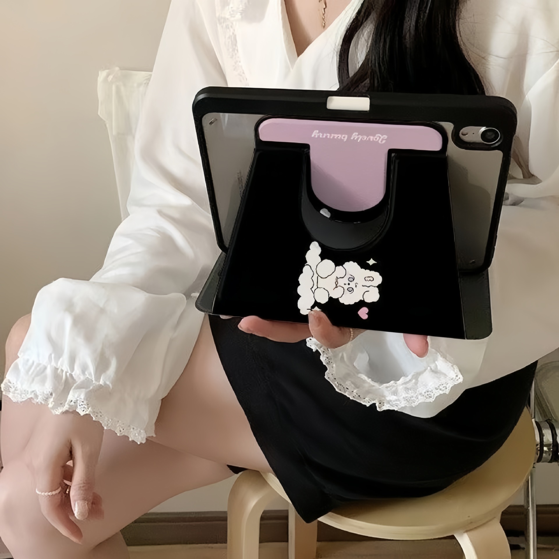 토끼 캐릭터 소프트 커버 iPad Air4 5 iPad Pro 10 9 8세대 - 상세 이미지 3