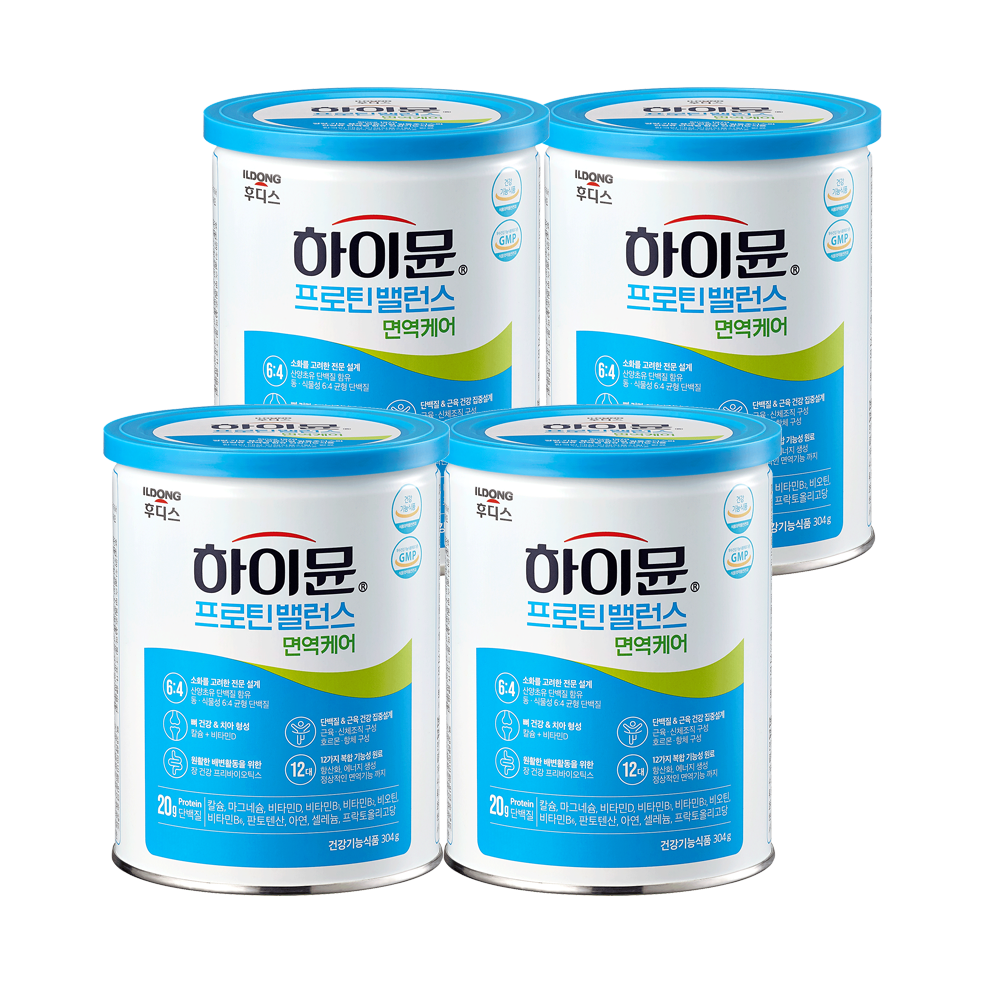 하이뮨 프로틴 밸런스 면역케어 304g, 4개