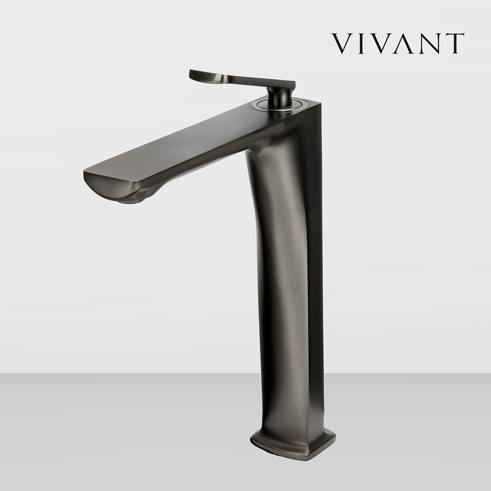 비반트 VIVANT 탑세면수전 RA340L MG메트그레이 골드 고급욕실 수도꼭지 교체리폼 - 메인 이미지