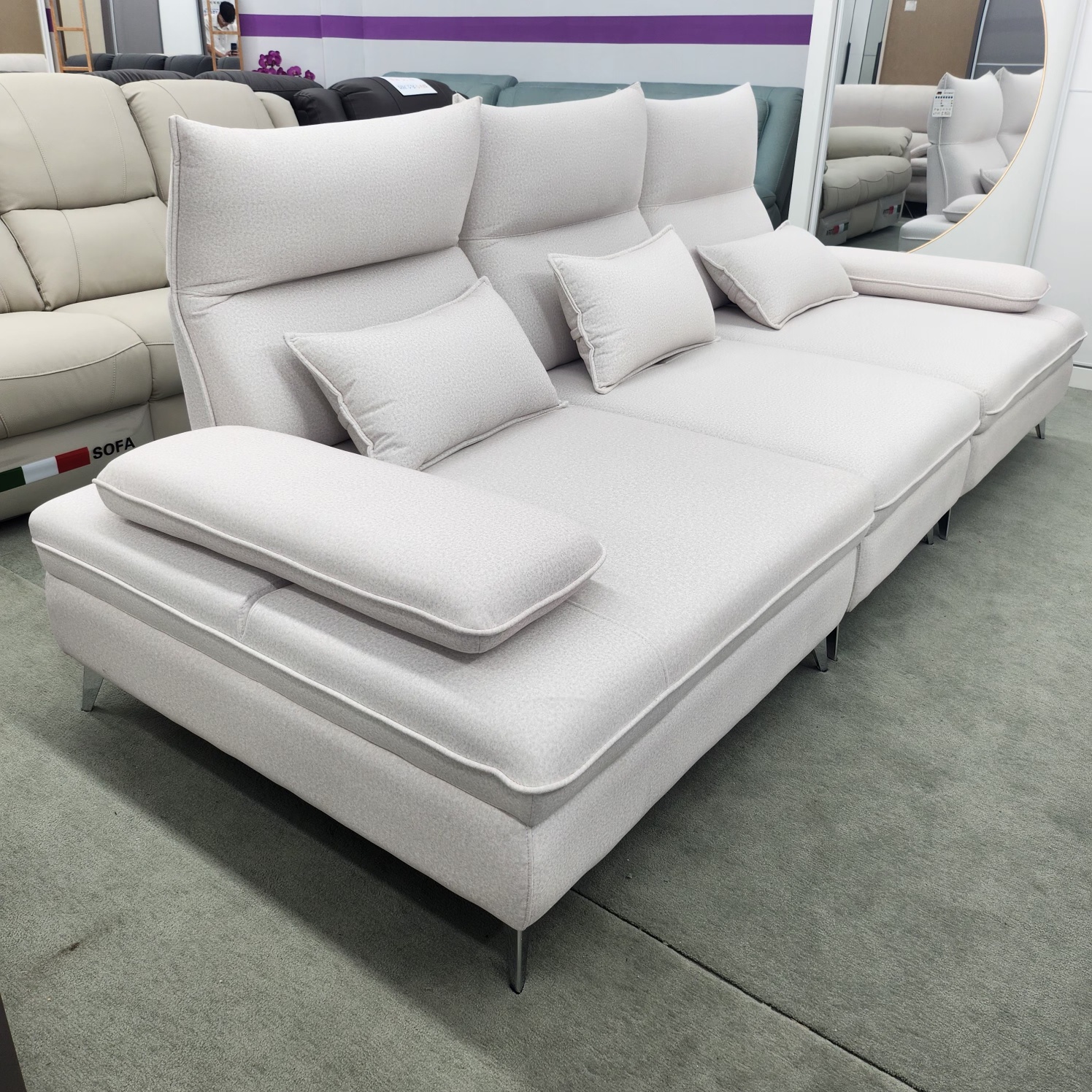 코비 패브릭스윙4인용소파 모듈형소파 조야 스윙쇼파4인용