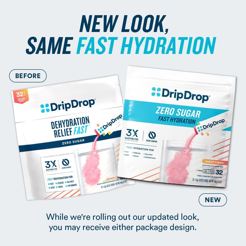 DripDrop 드립드롭 제로 수분팩 32개입 레몬 라임 수박 복숭아 패션후르츠 - 상세 이미지 5