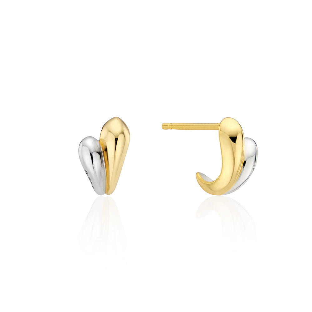 [바이이에르] [925 silver] Finger heart earrings (Combi) BH6E45617C9XXX - 상세 이미지 2