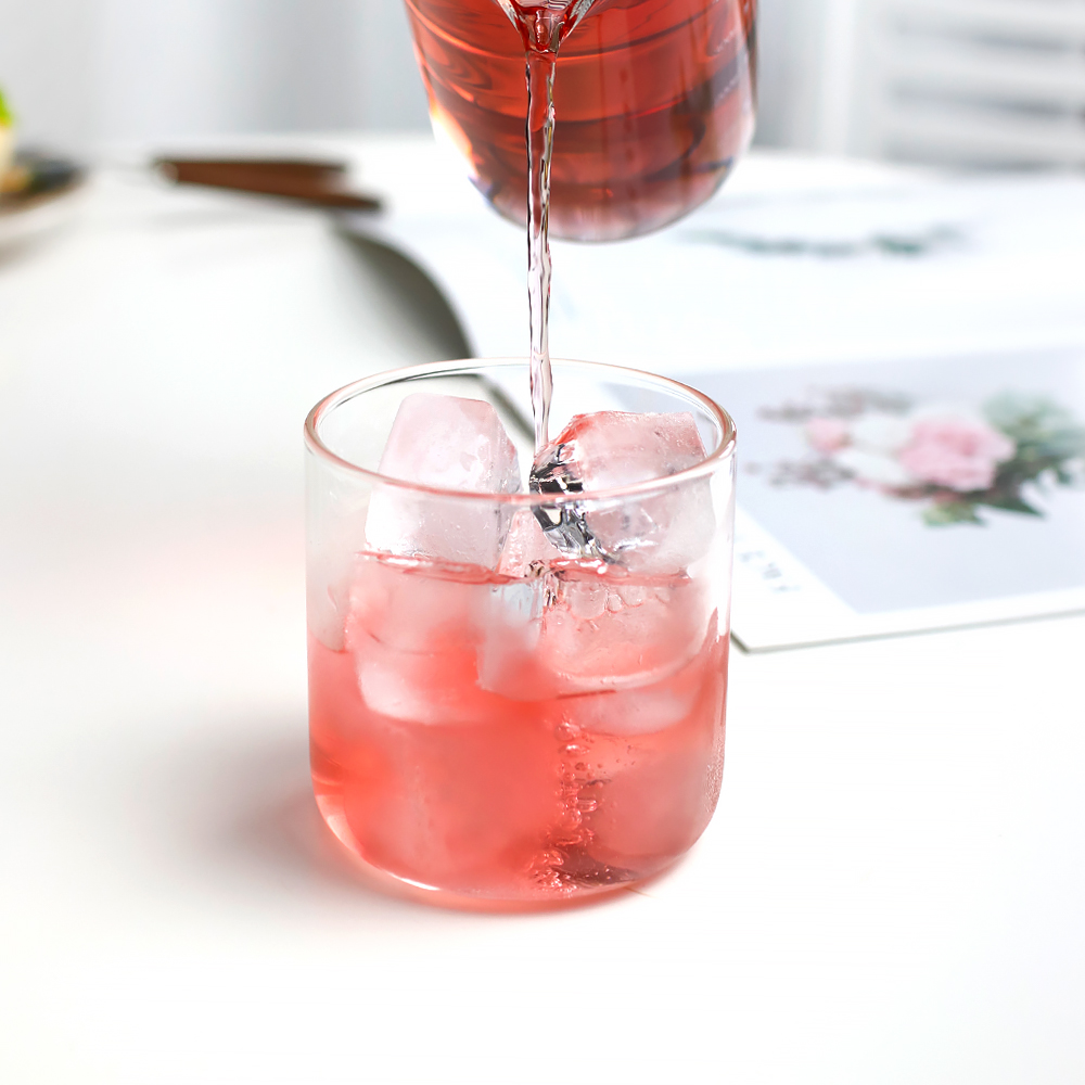 홈카페 소앤홈 소요 투명 일자유리컵 스트레이트컵 400ml 4P세트 - 메인 이미지