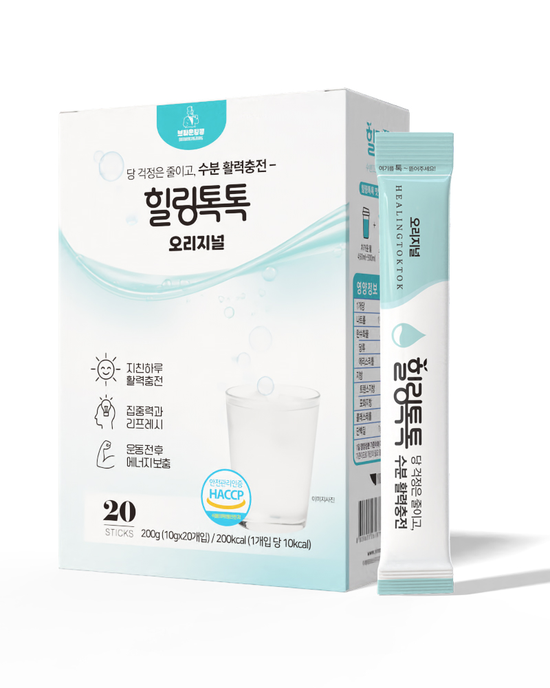 힐링톡톡 오리지널 수분충전음료 20T - 상품 이미지