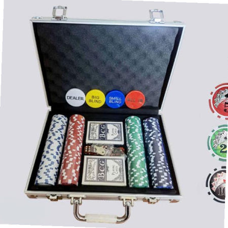 트윈스몰 국제규격 경기용 카지노칩 세트 포커 홀덤 게임 200P