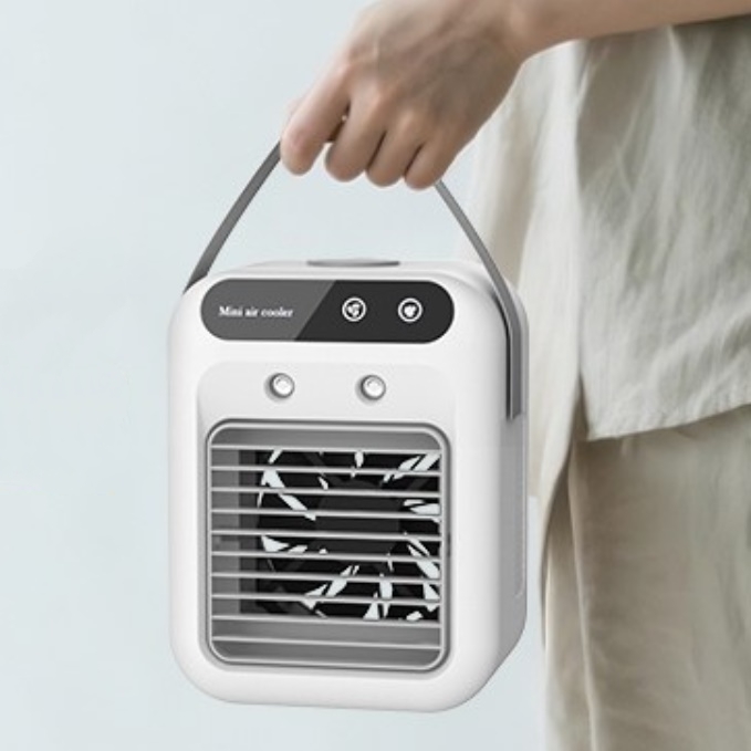 탁상 냉풍기 탁상용 냉선풍기 캠핑 냉풍기 휴대용 소형 냉풍기