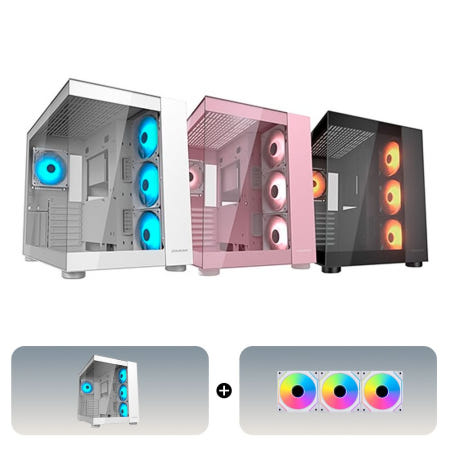 [패키지] 쿠거 FV150 RGB 케이스 + 쿨링팬 (팬 선택가능)
