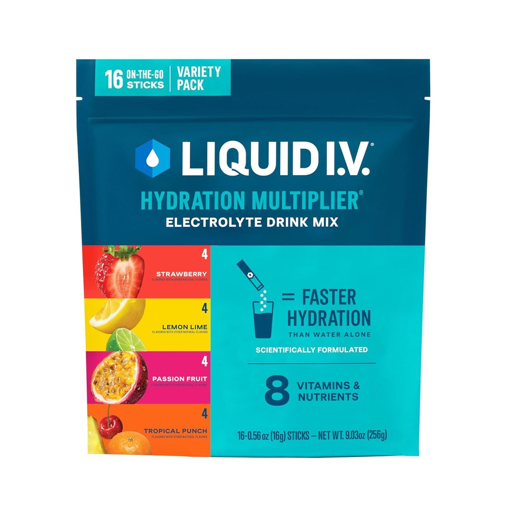 Liquid IV 리퀴드 IV 전해질 파우더 16회분 다양한 맛 - 상품 이미지