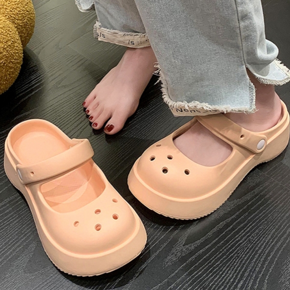 초경량 여성통굽쪼리 발편한 쿠션 슬리퍼 여름 eva슬리퍼