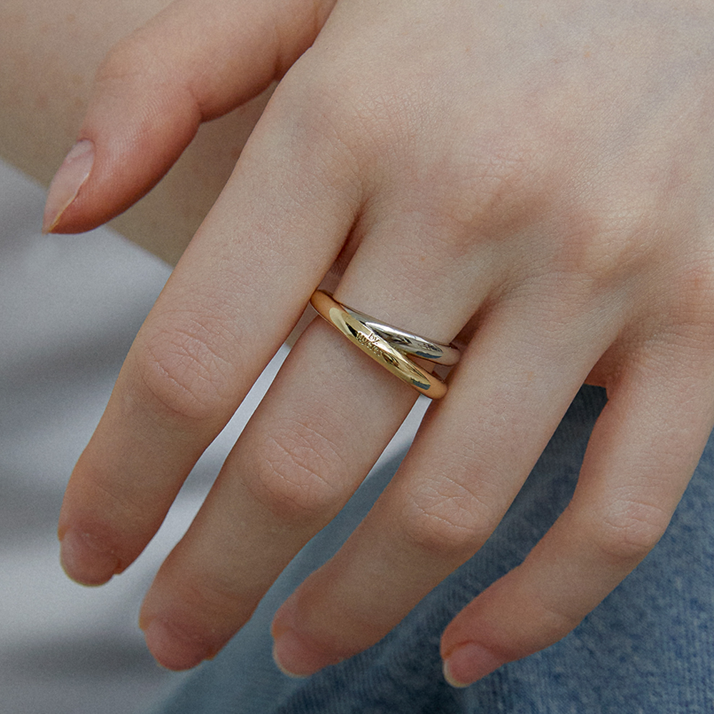 [바이이에르] Twin flow ring (Combi) BH7R56757CB - 상세 이미지 2