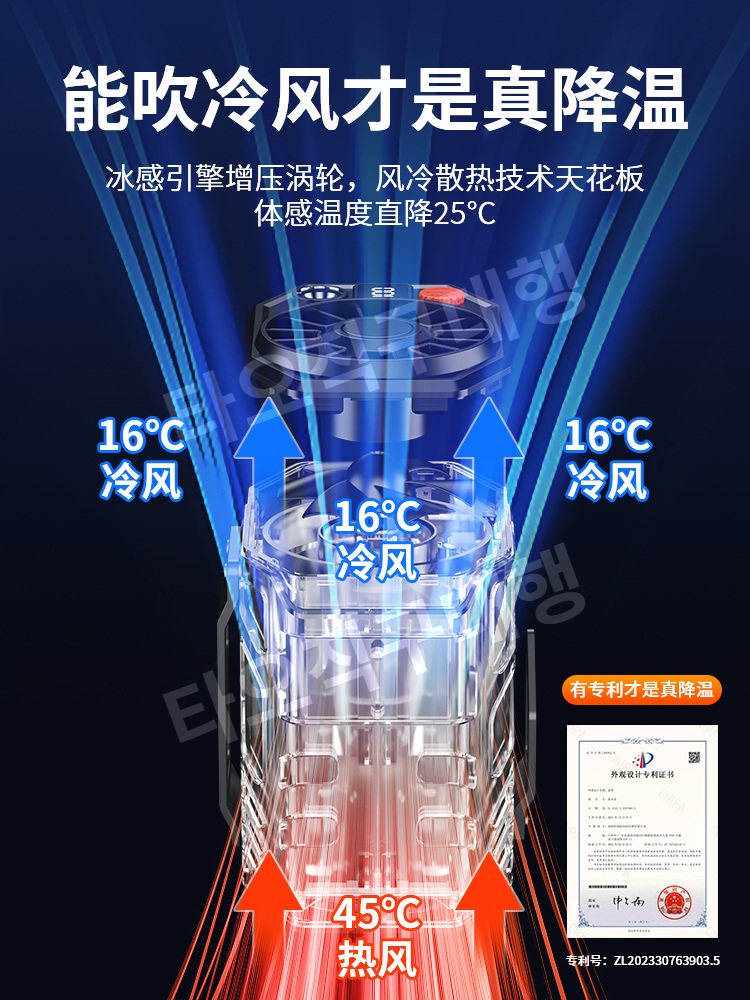 입는선풍기 등산 충전용 캠핑 쿨링 클립 허리 허리띠 몸선풍기 바디팬 등풍기 휴대용 - 상세 이미지 4