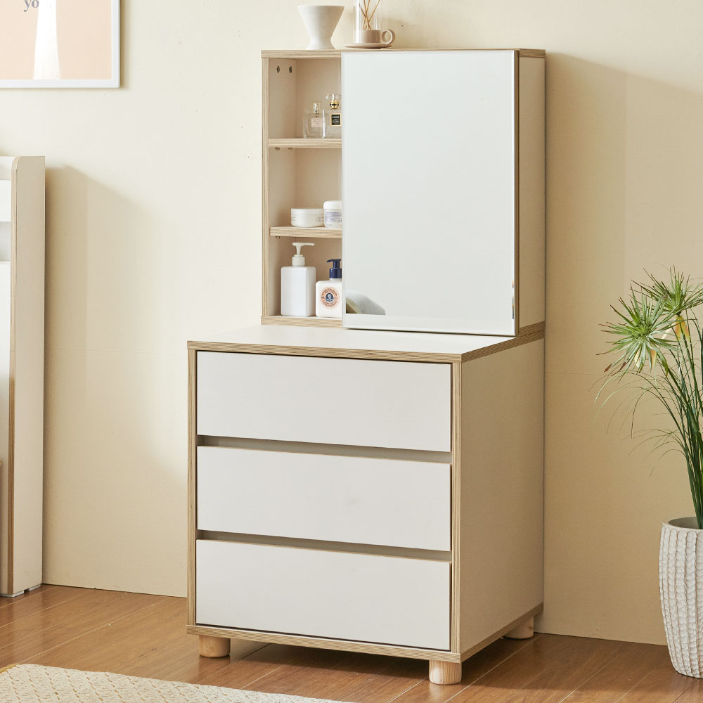 도리 600 화장대 수납 3단 서랍장