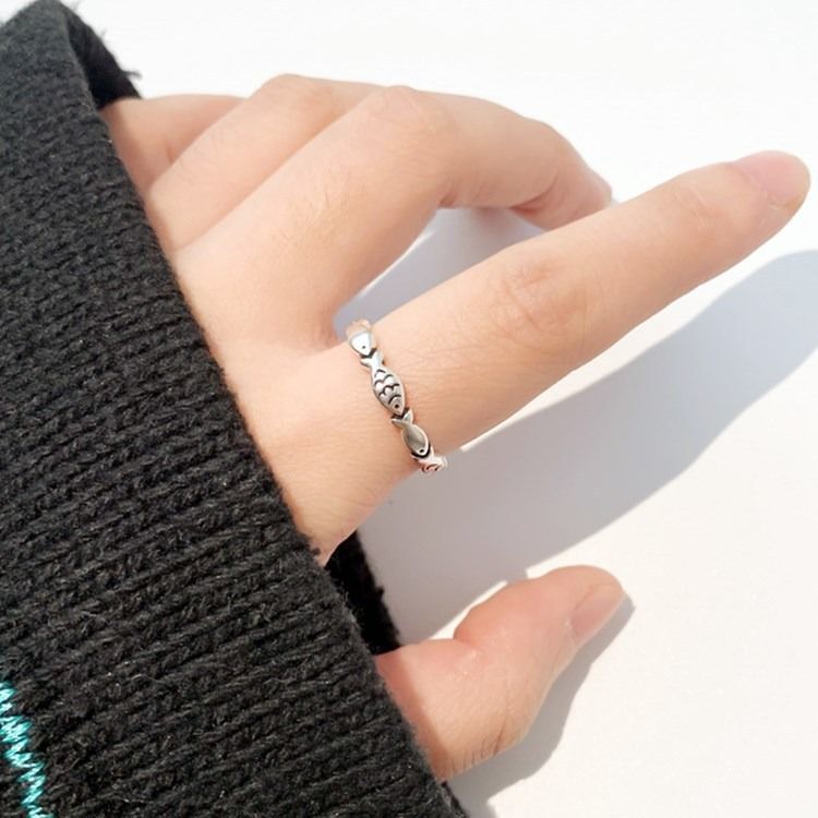 금붕어 반지 물고기 반지 애끼반지 새끼손가락 오픈 우정 링 반지 커플 여자친구 수능 행운 복 선물 합격운 자녀 - 상세 이미지 5