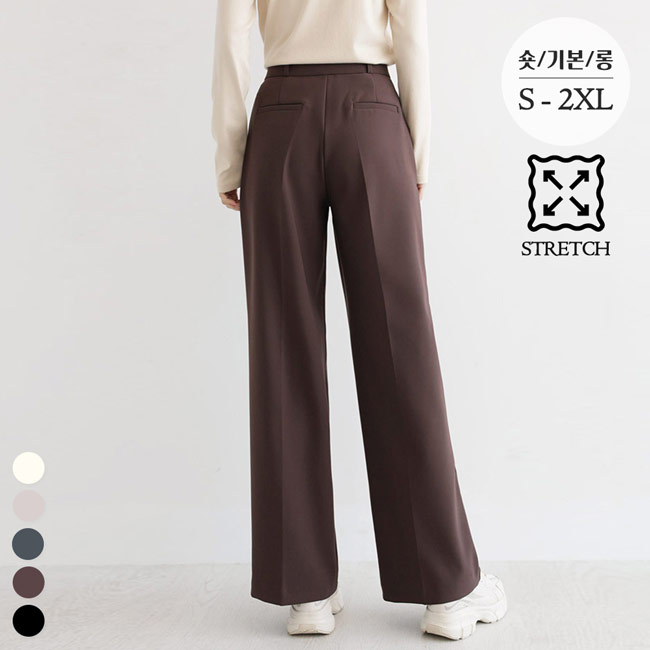 [맞춤슬랙스No.12] 고밀도 스판 와이드 슬랙스_264733 - 상세 이미지 4