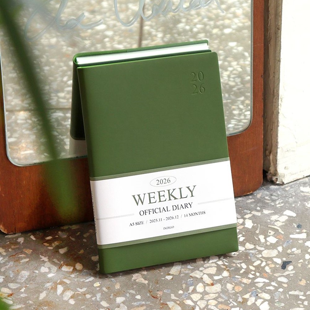 2026 다이어리 위클리 A5 2026년 교무수첩 직장인 업무수첩 26년 주간 오피셜 인디고 상세 이미지 6