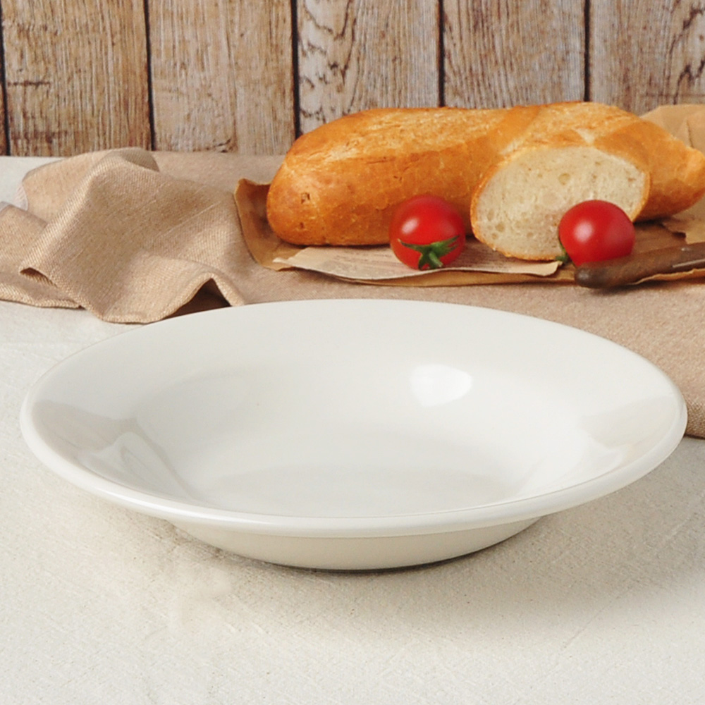 뉴욕레트로 접시 디너 디저트 앞접시 파스타 빈티지 스테이크 그릇 22.5cm, 파스타W - 상품 이미지