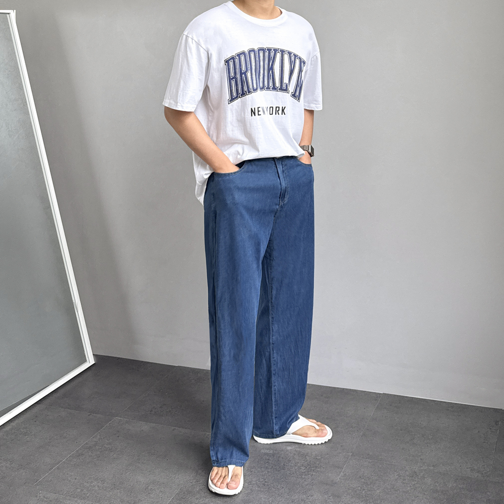 남자여름청바지 쿨청바지 쿨진 블랙진 이미지 6
