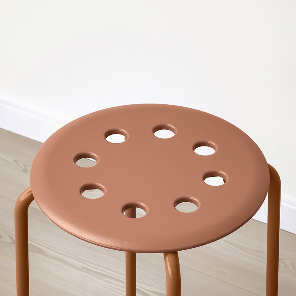 이케아 마리우스 스툴 철제 의자 보조 미니 카페 사무실 화이트 301.840.50 MARIUS