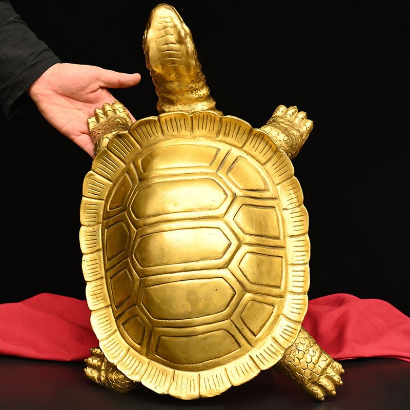 황금거북 금전운 장수 기원 동물 모형 소품 금거북이 - 상세 이미지 5