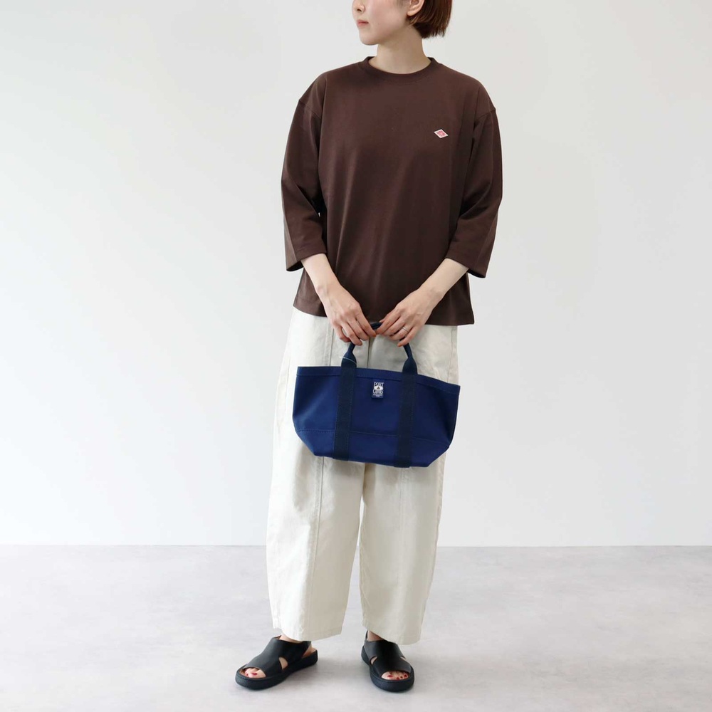 단톤 여성 라운드넥 7부 티셔츠 25FW DT-C0131TCB 흰색 XS - 상세 이미지 3