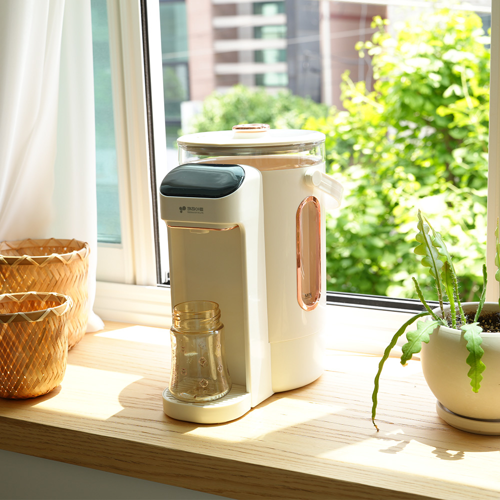 키친아트 출수형 분유포트 보온 포트 자동출수 온도조절