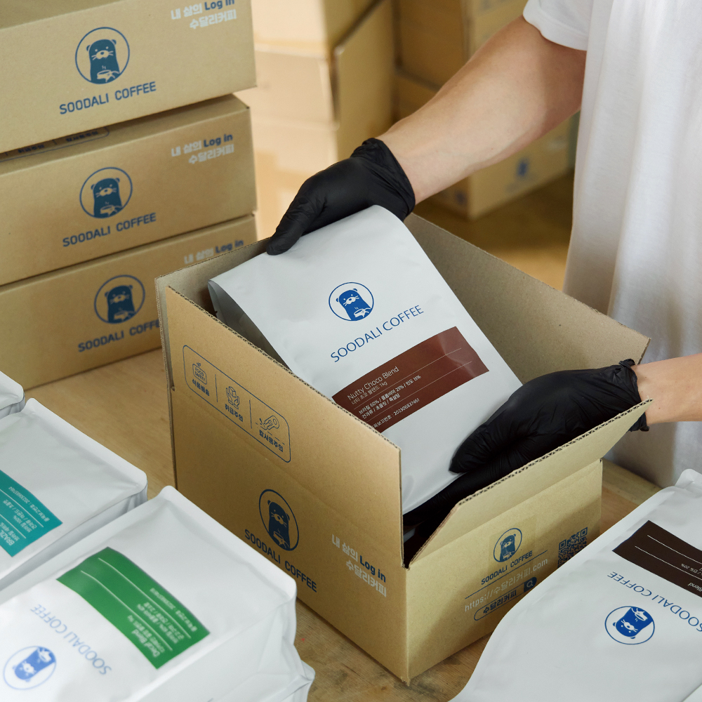 [무료배송] 수달리커피 원두커피 산미없는 고소한 브라질 세하도1kg 외 6종 홀빈 분쇄