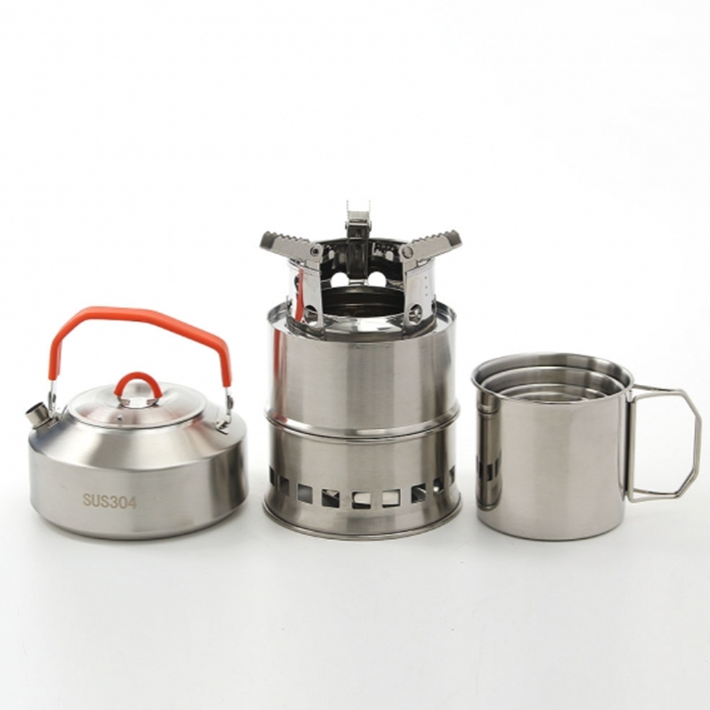 캠핑 스텐주전자 백패킹 스토브 스태킹 머그컵 4종세트 1L