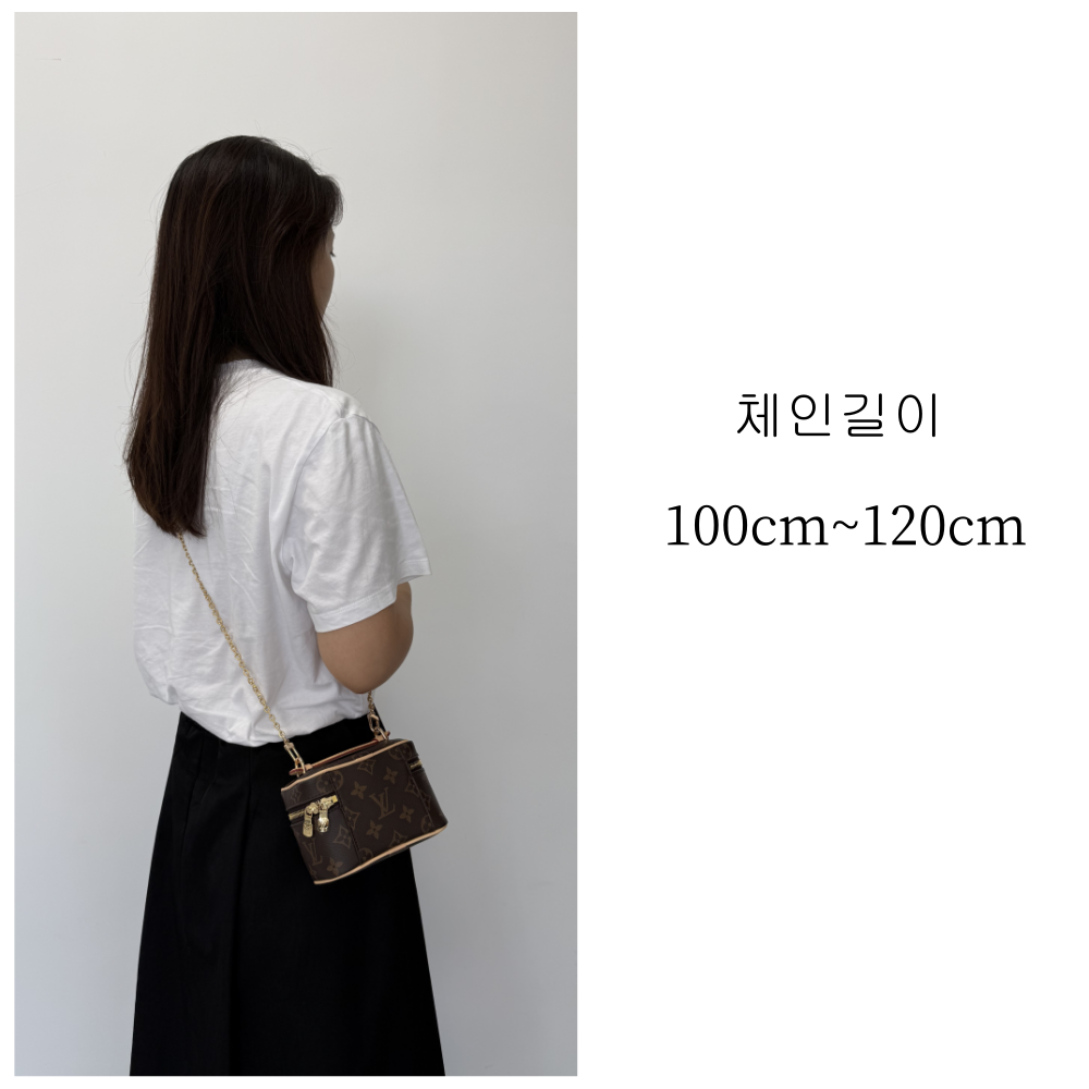 미두 루이비통 니스나노 미니 호환 가죽스트랩 가방끈 체인줄 리폼 - 상세 이미지 5
