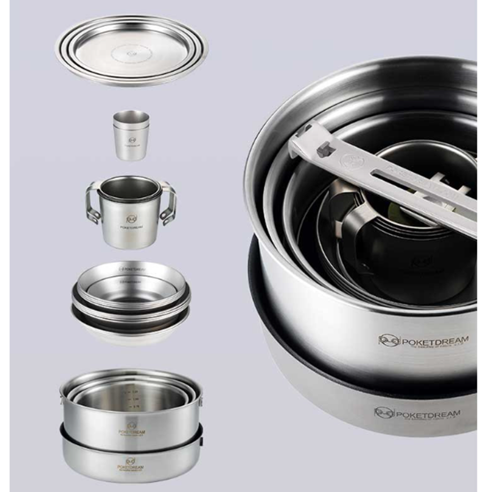 포켓드림 코펠 ProH 21개 구성품