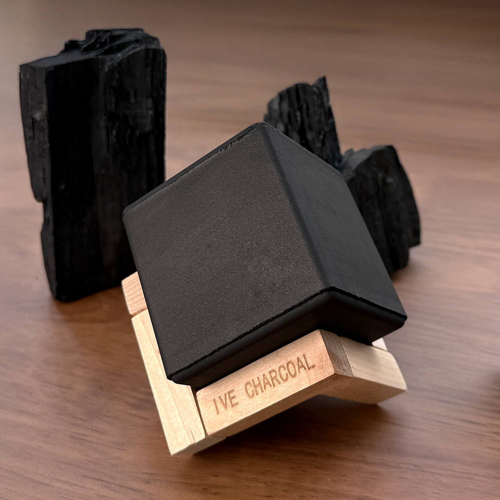 이브차콜 숲큐브Level1 반영구 천연 숯 냉장고 김치 냄새제거제 탈취제 200g, 1개