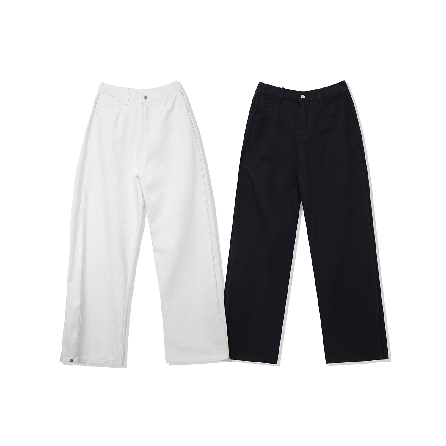 남자흰바지 백바지 남자와이드팬츠 치노팬츠 - 상세 이미지 4