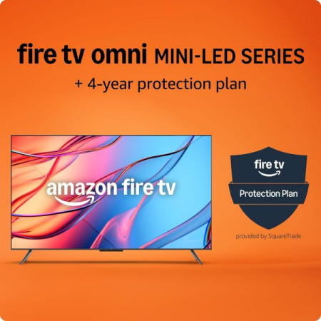[해외]4년 보호 계획이 포함된 Amazon Fire TV 65인치 옴니 미니 LED 시리즈 소개