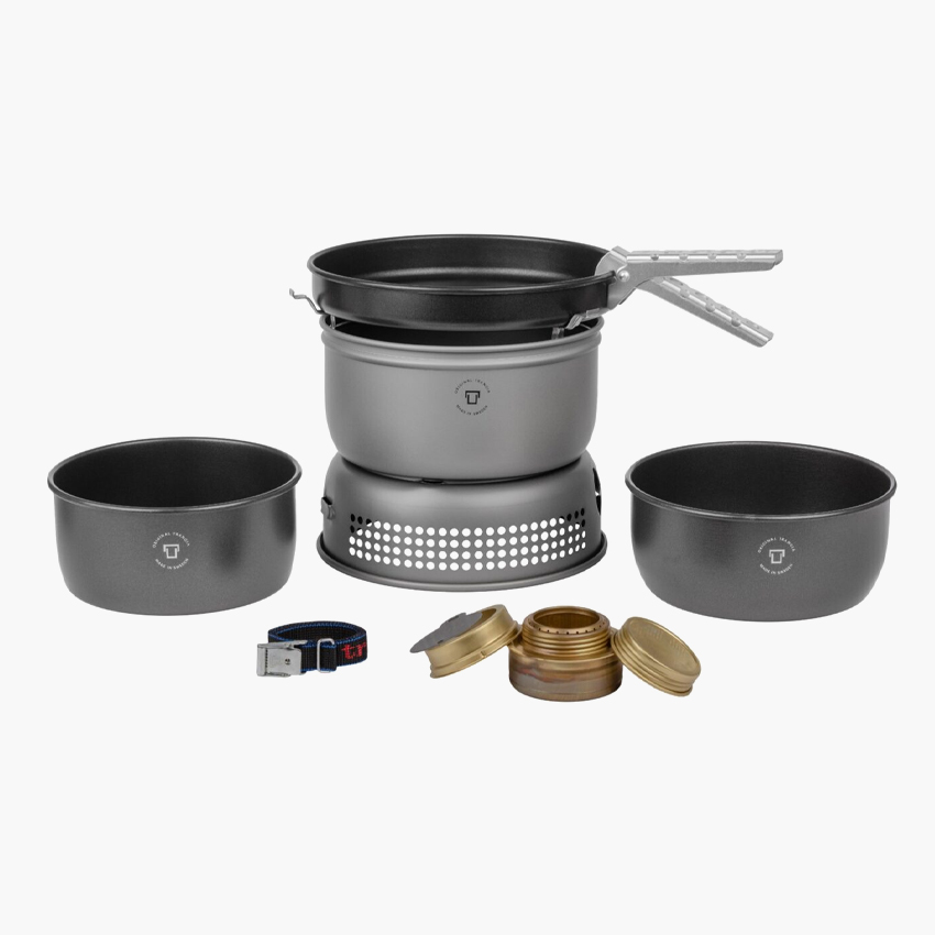 트란지아 스톰쿡셋 25-5HA 알콜 버너 TP2 가스 스토브 세트 백패킹 코펠
