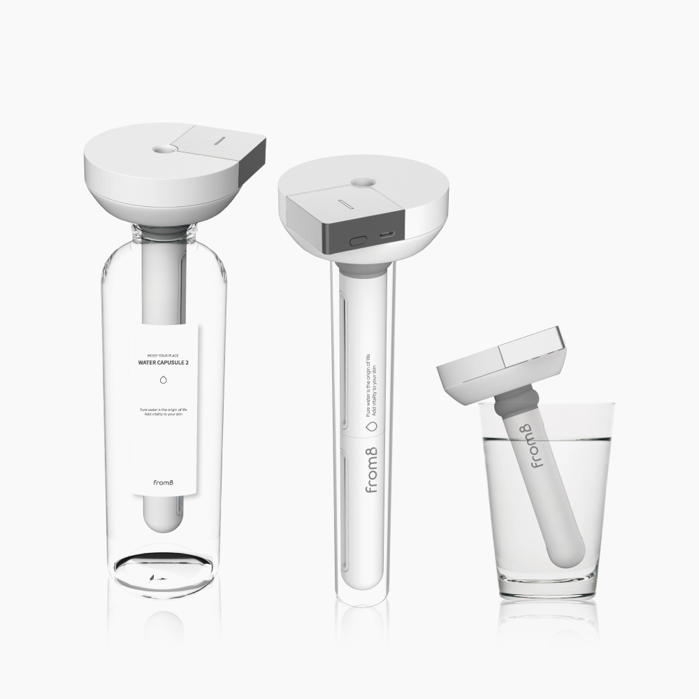 프롬비 워터캡슐2 무선 스틱 생수병 미니가습기 FA145 그레이