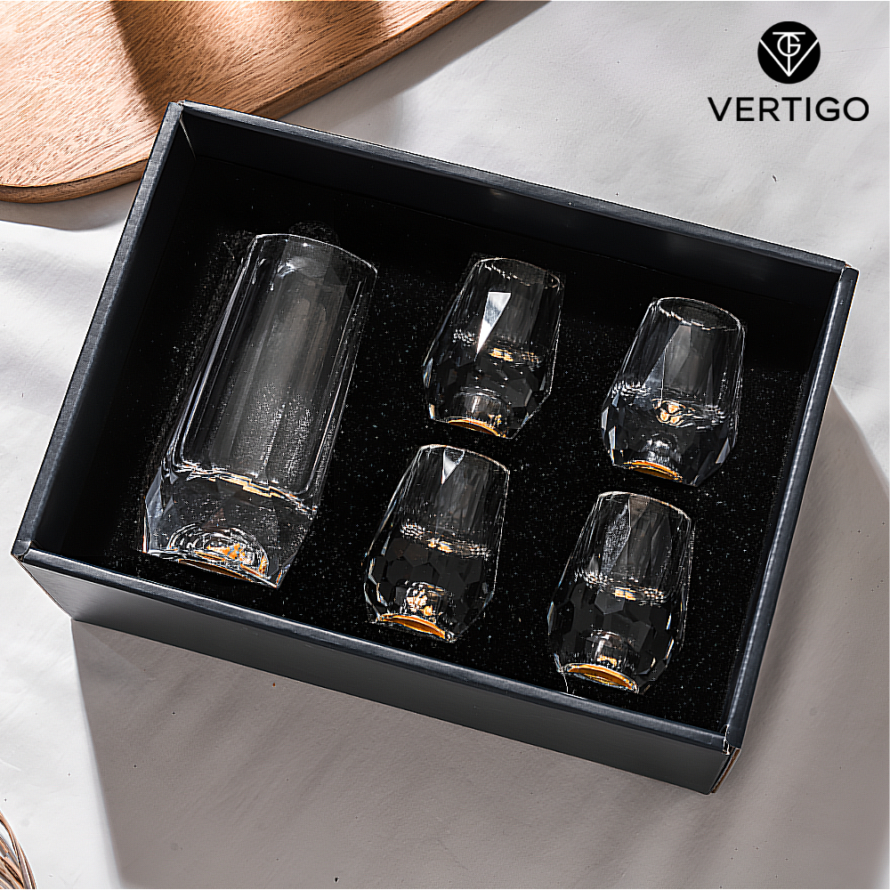 버티고 고량주잔 세트 중국술 바이주 잔 백주 빼갈 분주기 술잔 다이아커팅세트