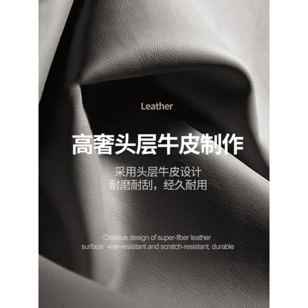 고급 사장실 의자 오피스 사무실 회장님 가죽 대표 사장님 서재 임원의자 비즈니스 월넛그레인-블랙 가죽(방수 및 내마모성) - 상세 이미지 5
